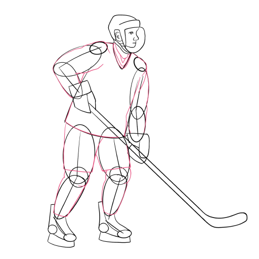 Hockey Player — step 8