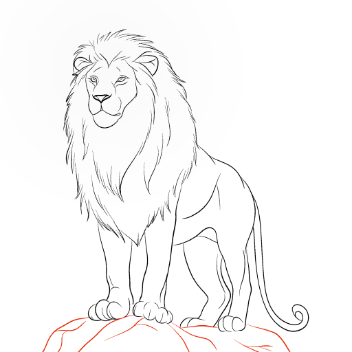 Lion — step 12