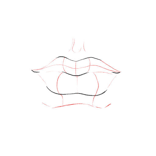 Lips in Profile — step 8