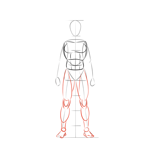Male Body — step 8