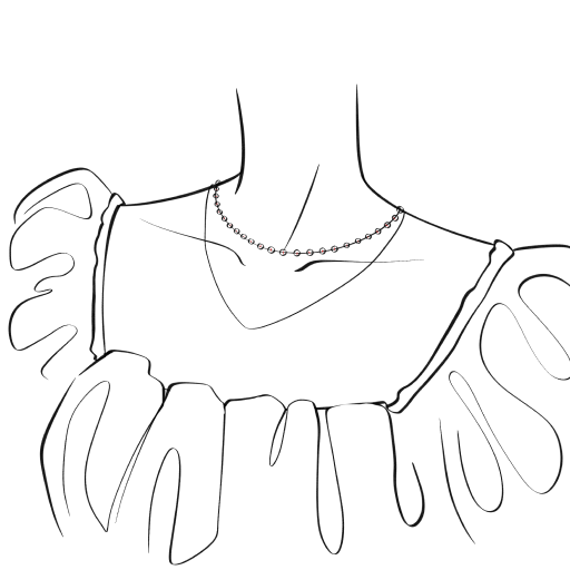 Necklace on the Neck — step 10