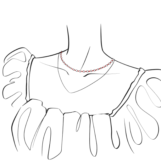 Necklace on the Neck — step 11