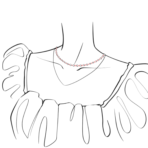 Necklace on the Neck — step 12