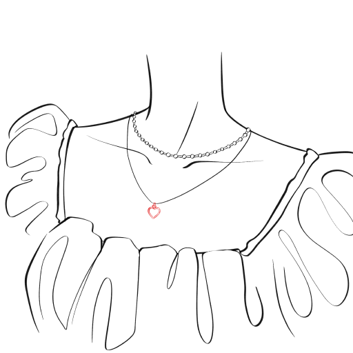 Necklace on the Neck — step 13
