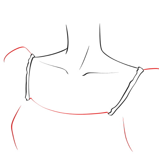 Necklace on the Neck — step 5
