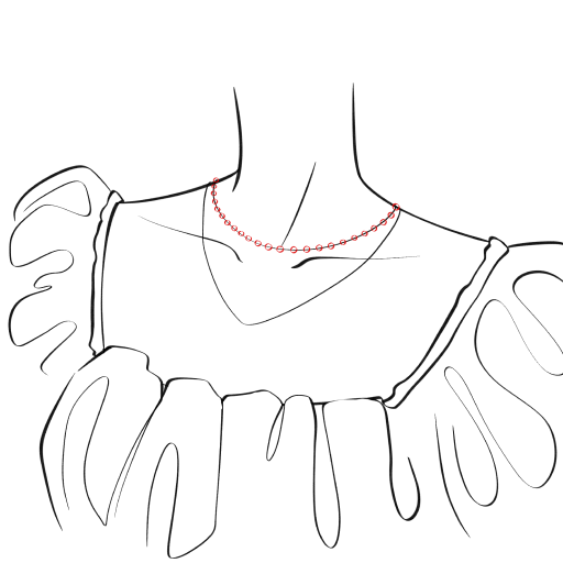 Necklace on the Neck — step 9