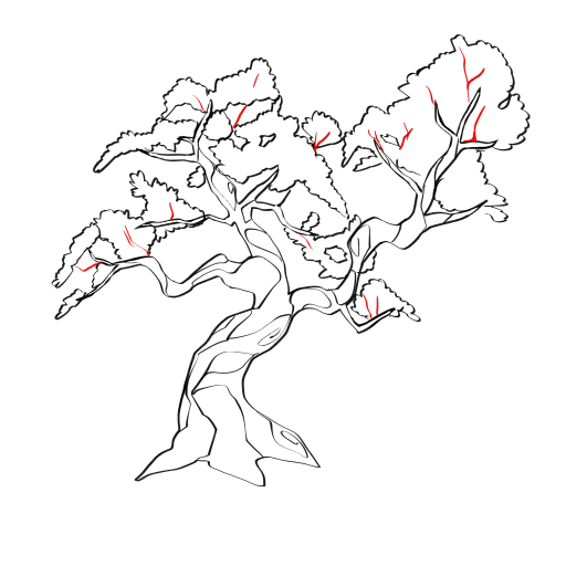 Sakura Tree — step 7