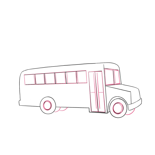 School Bus — step 5