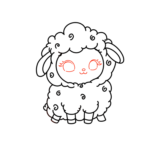 Cute Little Sheep — step 10