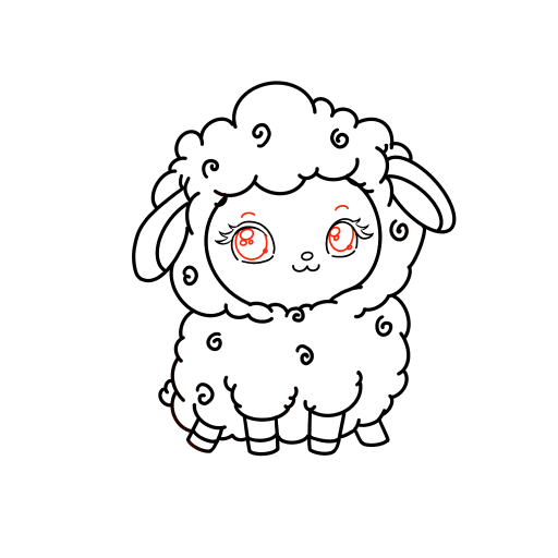 Cute Little Sheep — step 11