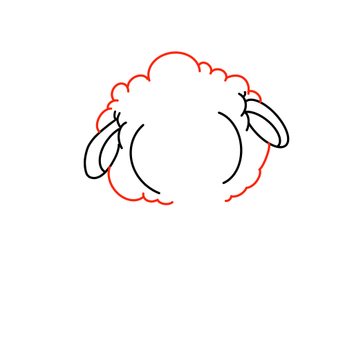 Cute Little Sheep — step 4