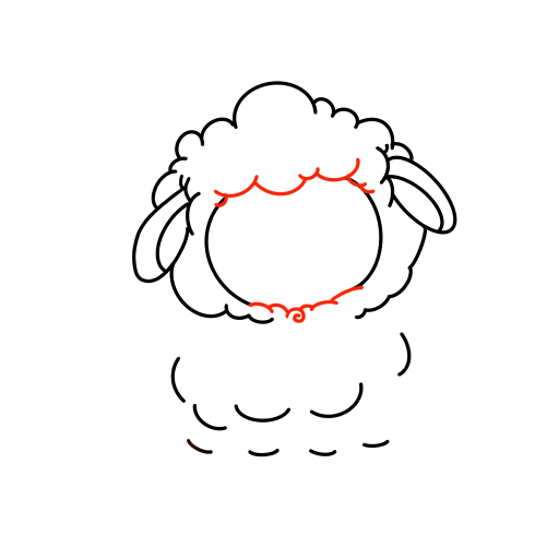 Cute Little Sheep — step 6