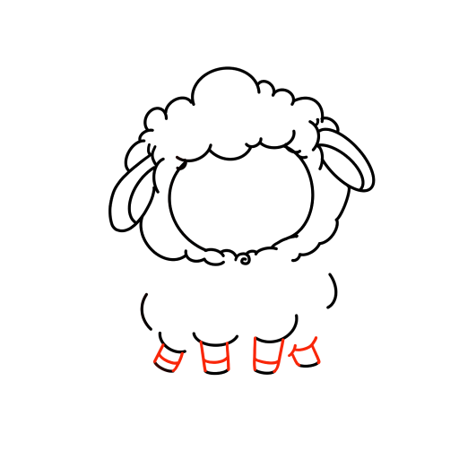 Cute Little Sheep — step 7