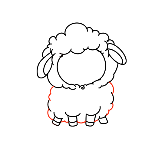 Cute Little Sheep — step 8