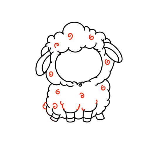 Cute Little Sheep — step 9