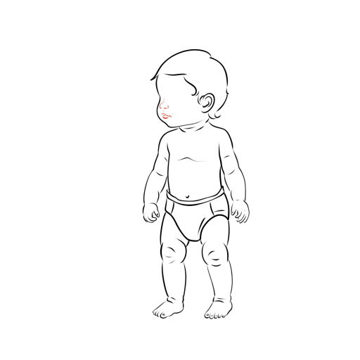 A Small Child — step 11