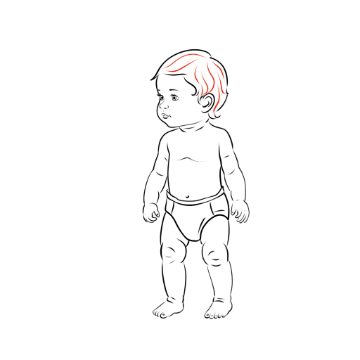 A Small Child — step 13