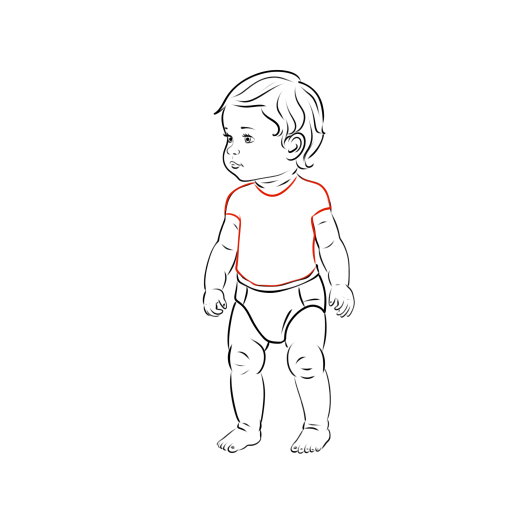 A Small Child — step 14