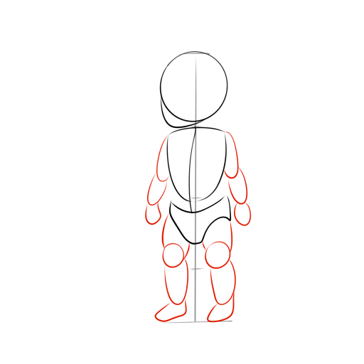 A Small Child — step 6