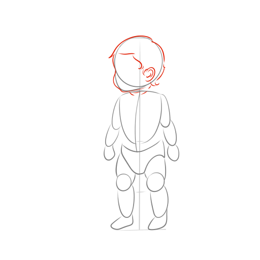 A Small Child — step 7