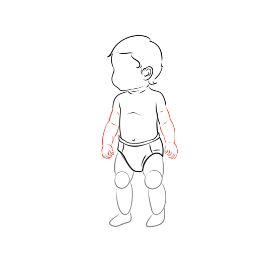 A Small Child — step 9