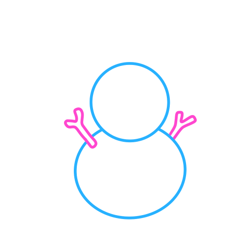 Snowman — step 3