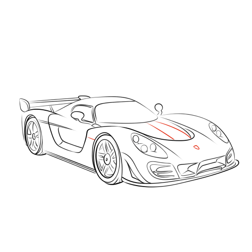Sports Car — step 12