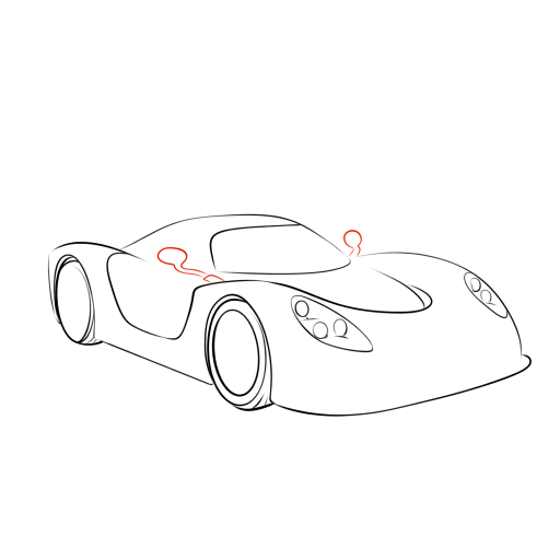 Sports Car — step 6