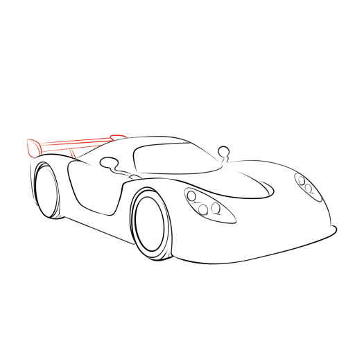 Sports Car — step 7