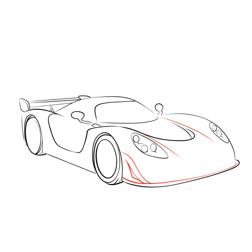 Sports Car — step 8