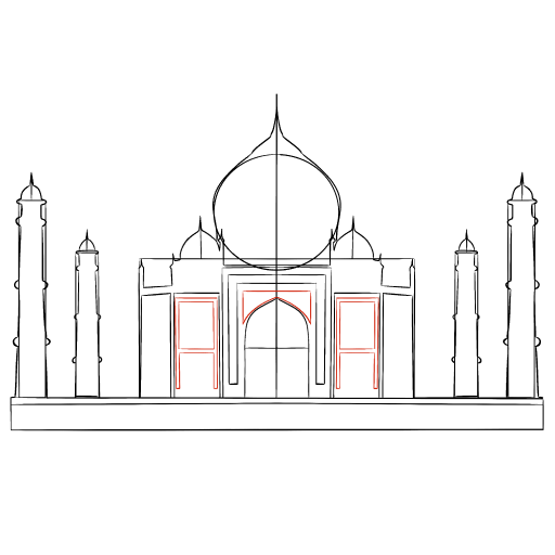Taj Mahal — step 10
