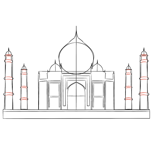 Taj Mahal — step 11