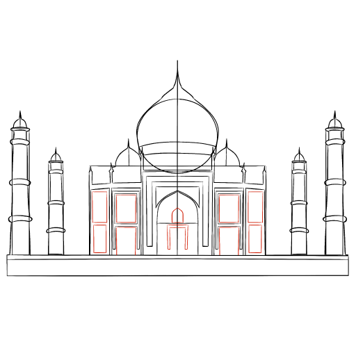 Taj Mahal — step 13