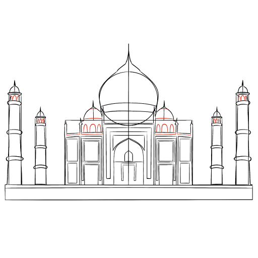 Taj Mahal — step 14