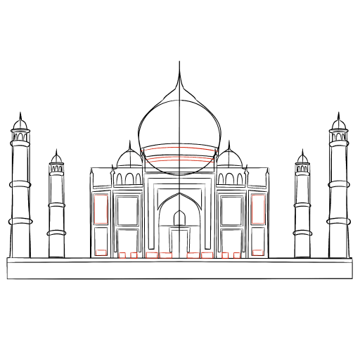 Taj Mahal — step 15
