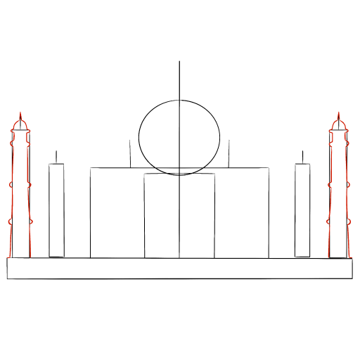 Taj Mahal — step 4