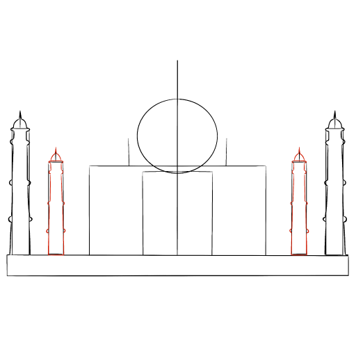 Taj Mahal — step 5