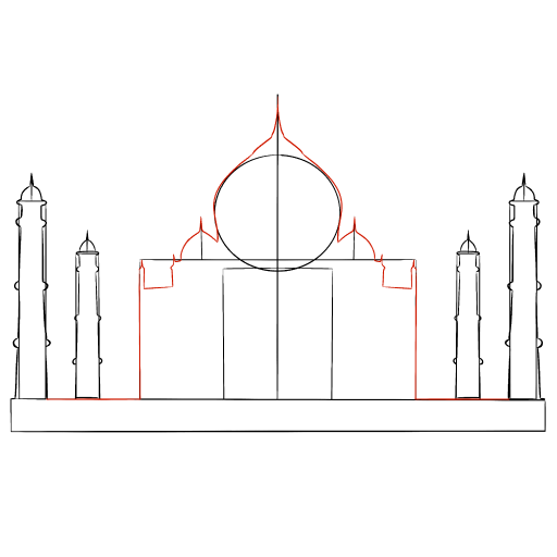 Taj Mahal — step 6