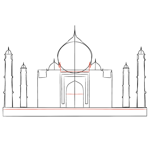 Taj Mahal — step 8