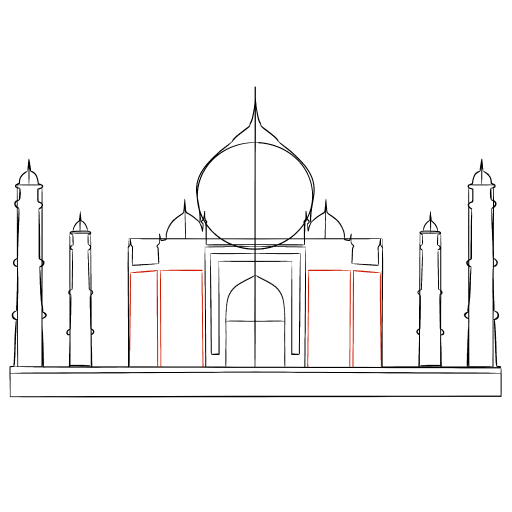 Taj Mahal — step 9