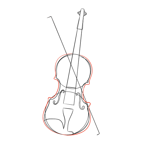 Violin — step 10