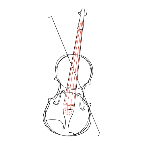 Violin — step 11