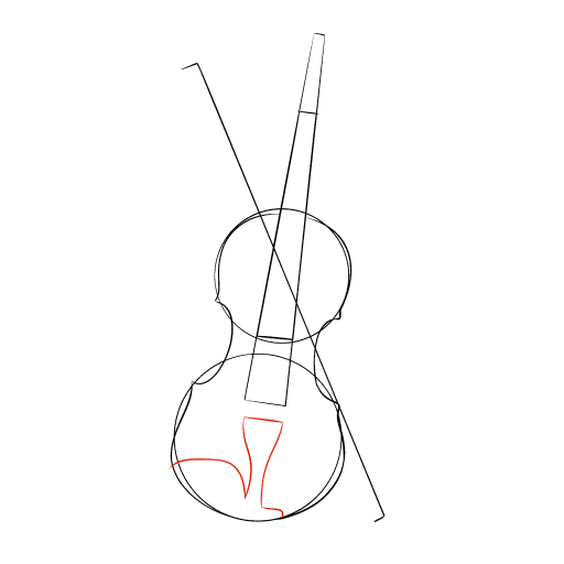 Violin — step 7