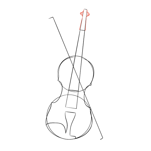 Violin — step 8