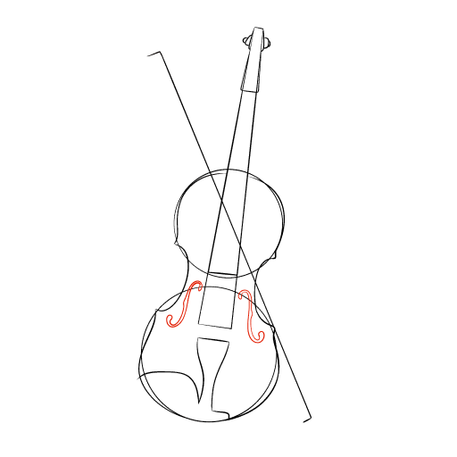 Violin — step 9